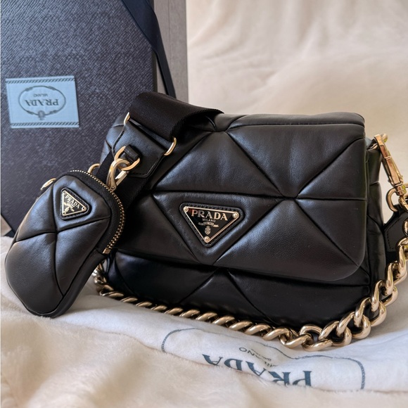 Prada Handbags - PRADA System Nappa Leather Patchwork Bag
